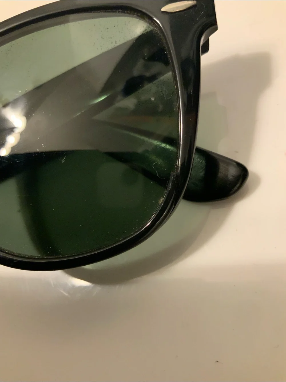 Vintage B&L Ray Ban Wayfarer II Sunglasses L1724 WOAS Black Frame G-15 Case USA